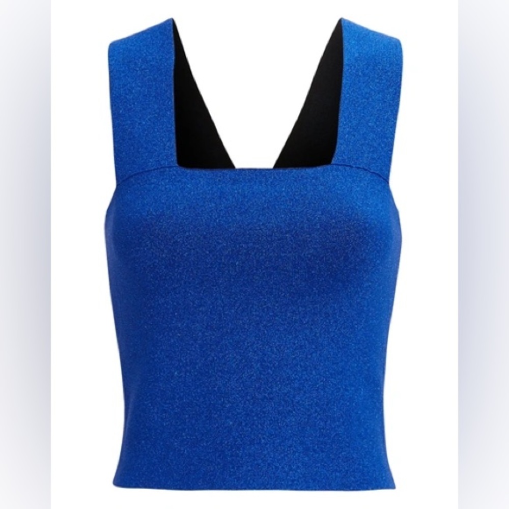 A.L.C. Lia Tank Top - Blue Metallic Sparkle, Size XS